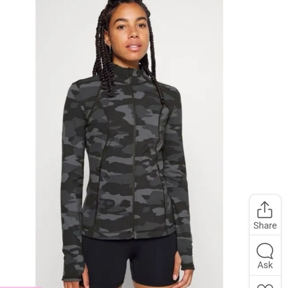 Sweaty Betty Camouflage Zip-Up Jacket